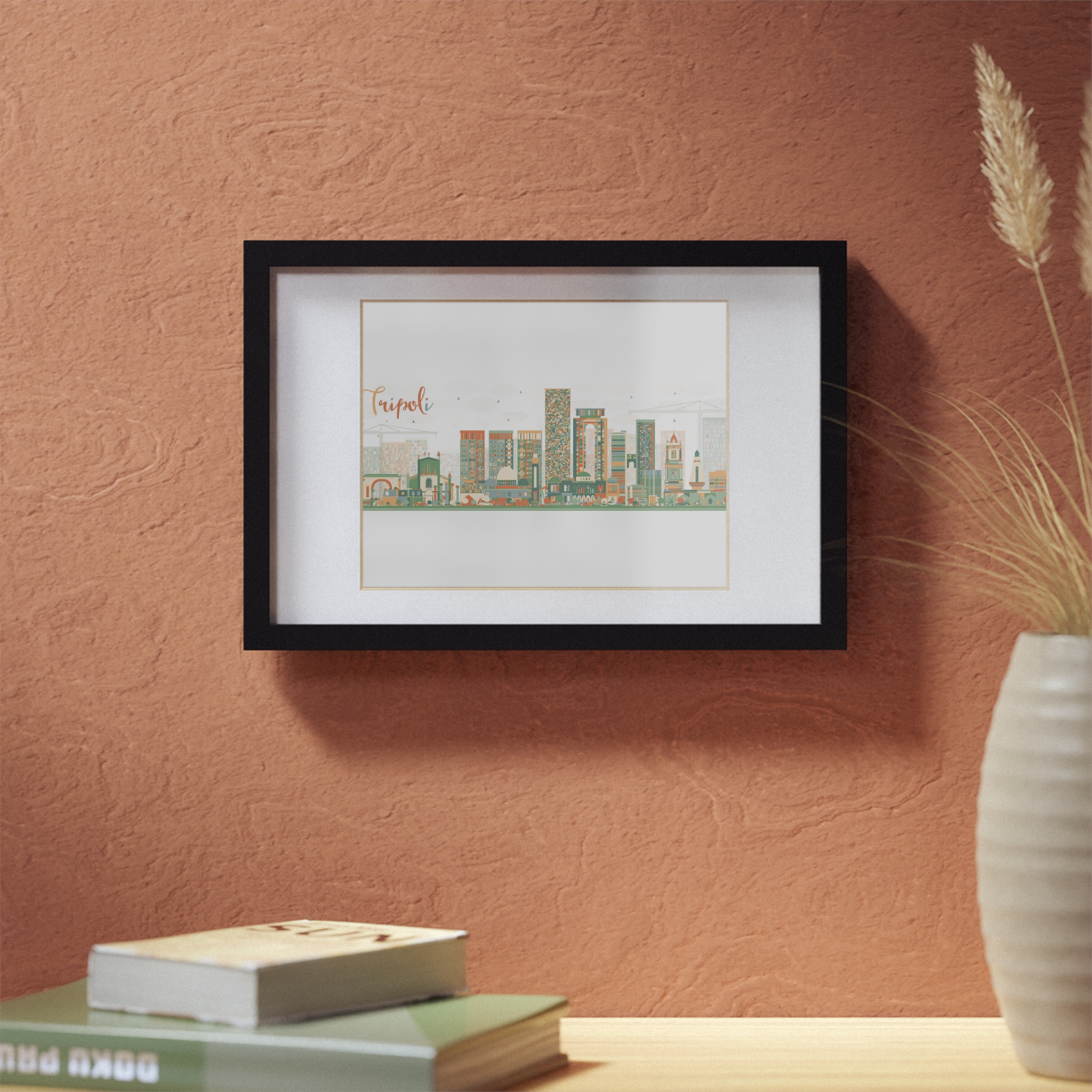 Tripoli Skyline | Framed Posters, Black - Imagen 11