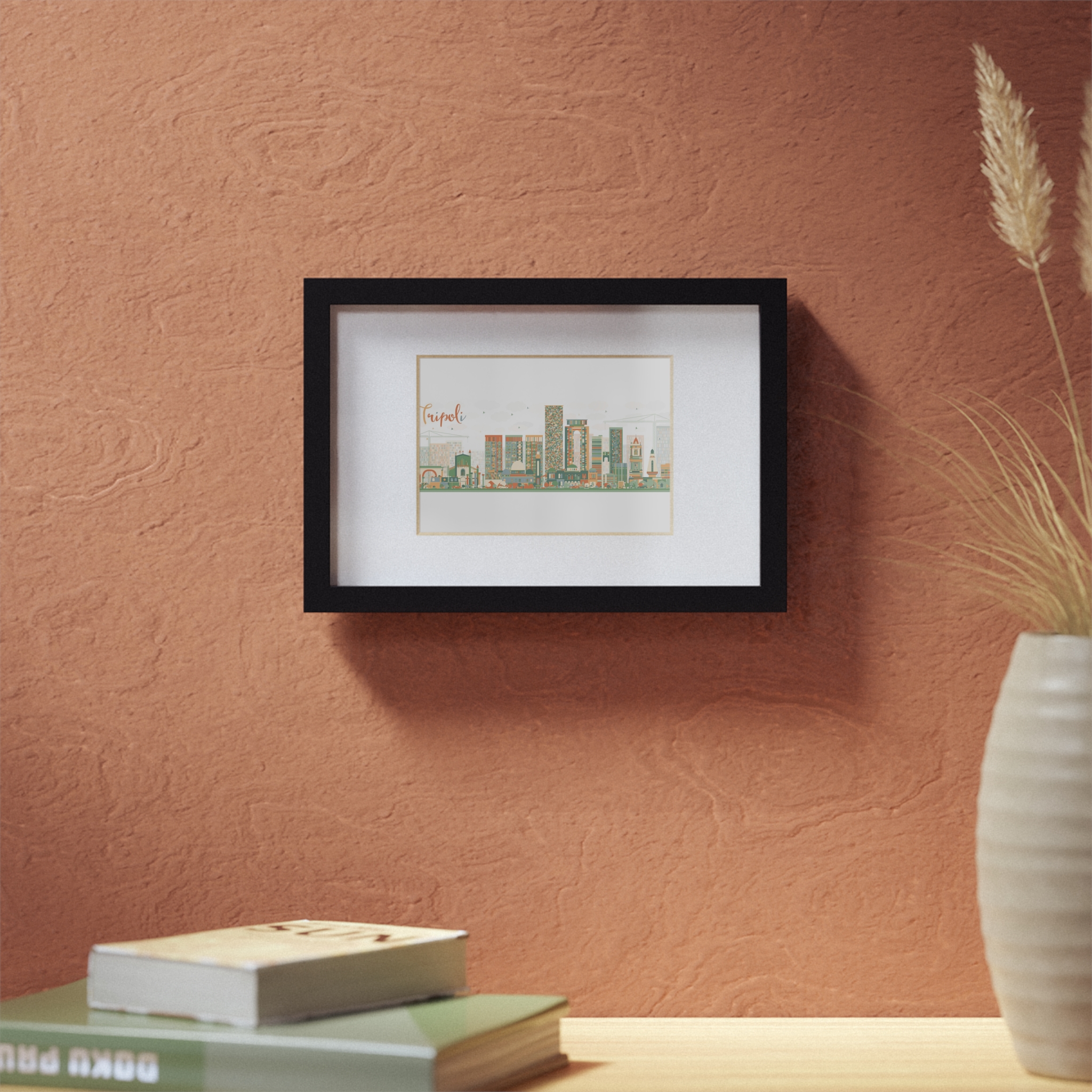Tripoli Skyline | Framed Posters, Black - Imagen 3