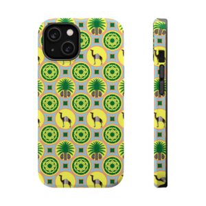 Classic Tent Tropical Camel Phone Case — Magnetic Impact-Resistant Protective Cover