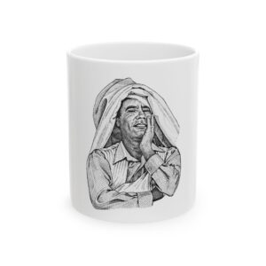 Gaddafi Cutout (B&W) | Ceramic Mug 11oz