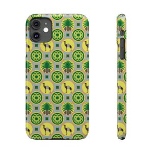 Classic Tent Slim Phone Case — Tropical Palm & Camel Pattern