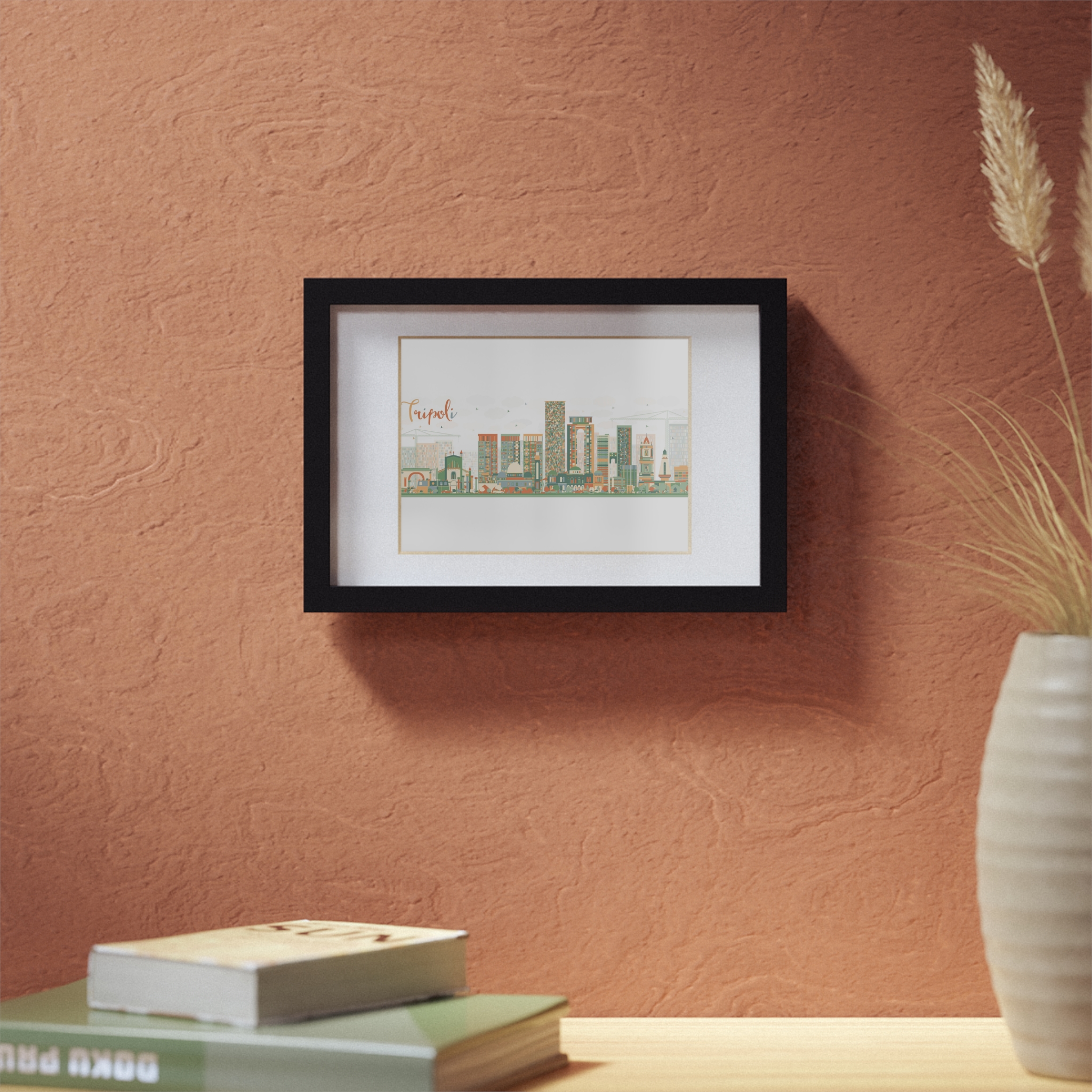 Tripoli Skyline | Framed Posters, Black - Imagen 7