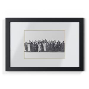 African Union Cutout (B&W) | Framed Posters, Black
