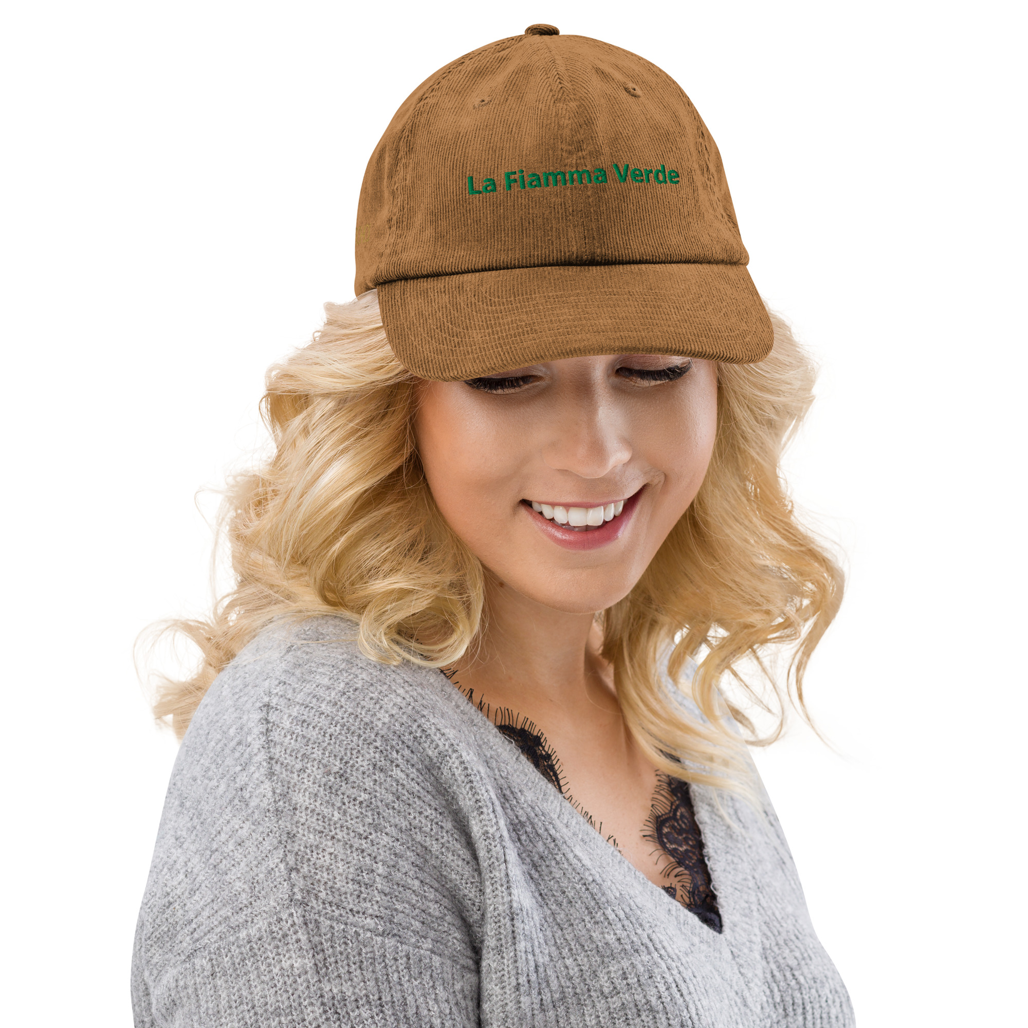 La Fiamma Verde Corduroy Hat - 画像 (7)