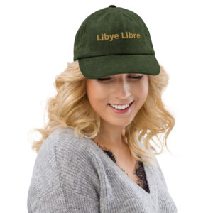 Libye Libre Green & Gold Corduroy Hat